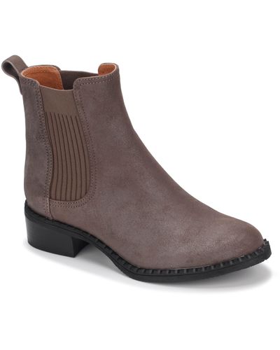 Kenneth Cole Double Gore Chelsea Boot - Brown