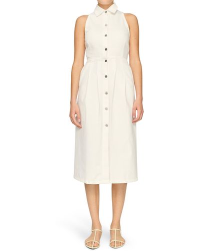 DL1961 Daphne Sleeveless Midi Shirtdress - White