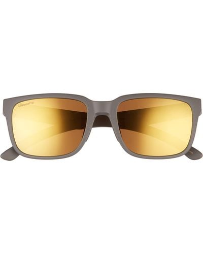 Smith Headliner 55mm Polarized Rectangle Sunglasses - Natural