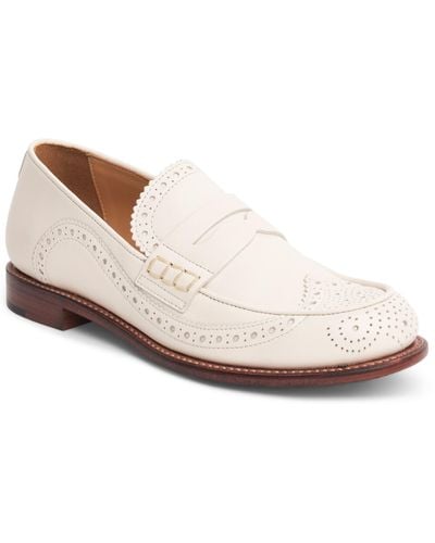 The Office Of Angela Scott Wingtip Penny Loafer - White