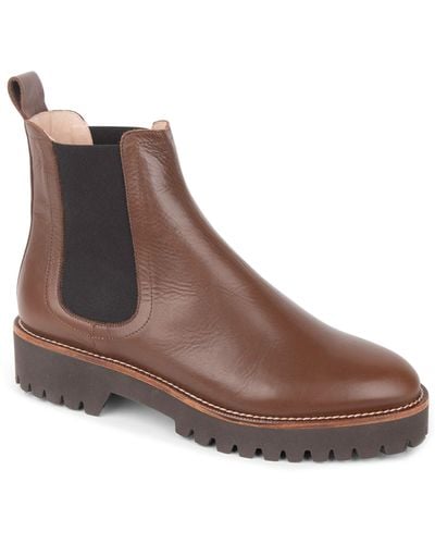 Patricia Green Lug Sole Chelsea Boot - Brown