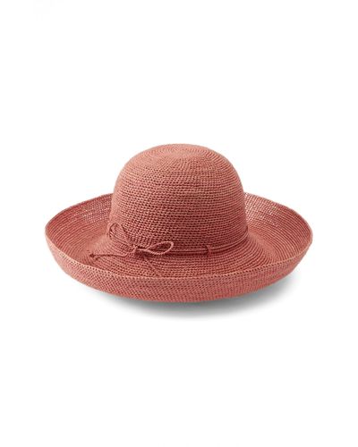 Helen Kaminski Provence 12 Packable Raffia Hat - Red