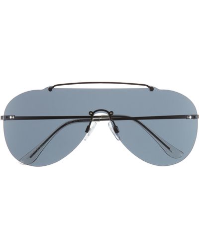 BP. Rimless Aviator Sunglasses - Blue