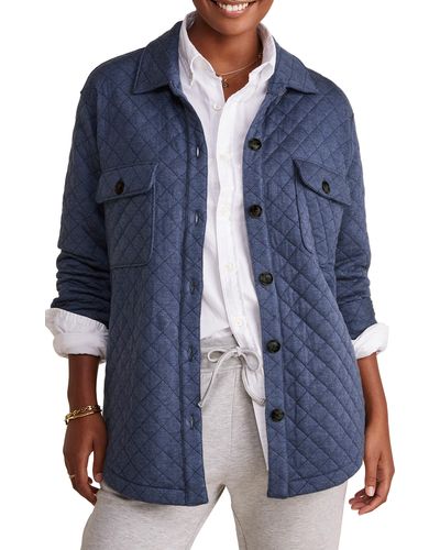 Vineyard Vines Dreamcloth Quilted Shirt Jacket - Blue