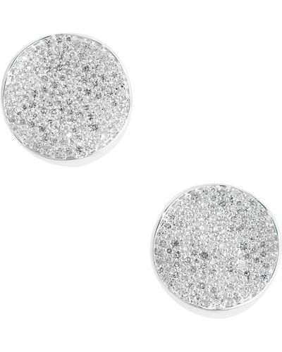 Ippolita Stardust Flower Diamond Disc Earrings - White