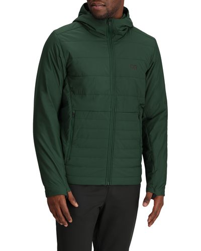 Outdoor Research Shadow Water Resistant Insulated Hooded Jacket - Green