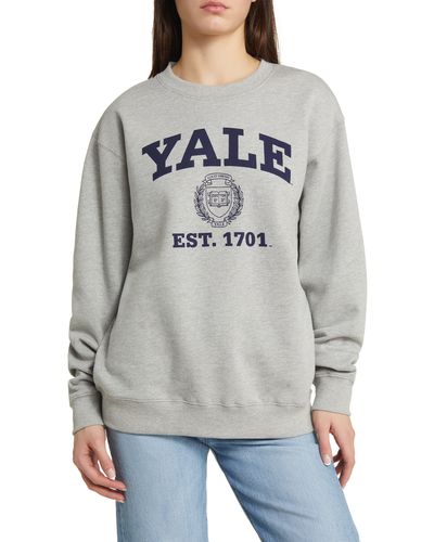 GOLDEN HOUR Yale Graphic Sweatshirt - Gray