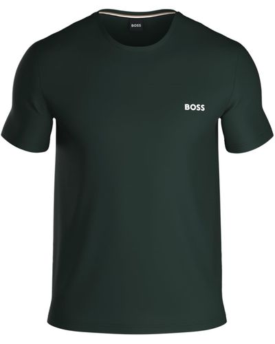 BOSS Stretch Cotton Lounge T-shirt - Green