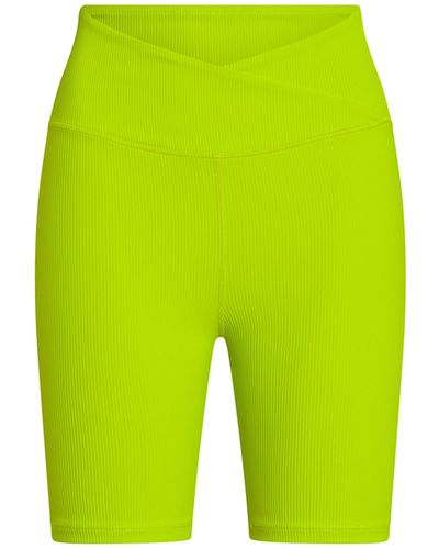 Electric Yoga Rib Biker Shorts - Green