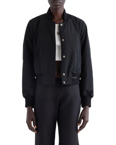 Givenchy Voyou Belted Bomber Jacket - Black