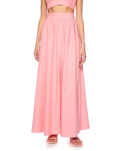 Susana Monaco Poplin Maxi Skirt - Pink