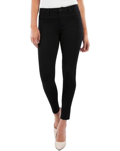 Kut From The Kloth Donna High Waist Ankle Skinny Jeans - Black