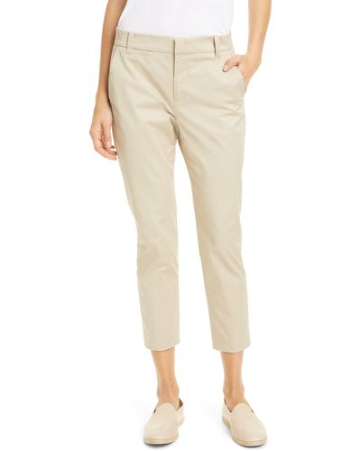 Vince Coin Pocket Stretch Cotton Chino Pants - Natural