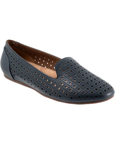 Softwalk Shelby Perforated Loafer - Blue