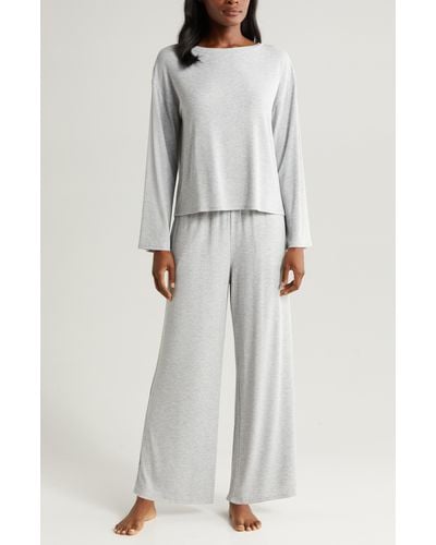 Nordstrom Moonlight Eco Long Sleeve Pajamas - Gray