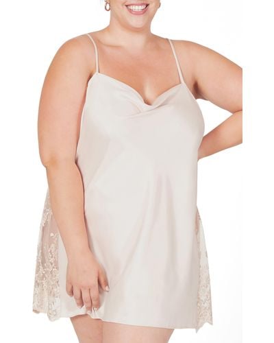 Rya Collection Darling Lace Trim Chemise - White