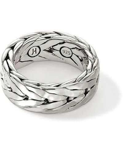 John Hardy Hammered Chain Band Ring At Nordstrom - Metallic