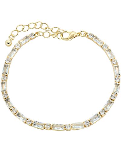 Panacea Mixed Cubic Zirconia Chain Bracelet - White