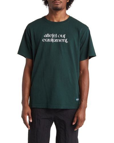 Afield Out Equipment Graphic T-shirt - Green