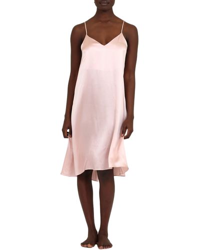 Papinelle Pure Silk Slip Nightgown - Pink