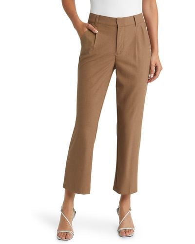 Wit & Wisdom 'ab'solution Skyrise Crop Flare Pants - Brown