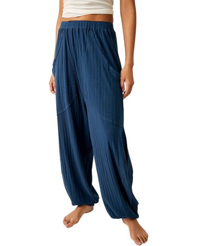 Free People Coffee Chat Slouchy sweatpants - Blue