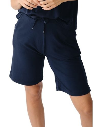 Cozy Earth Ultrasoft Bermuda Pajama Shorts - Blue