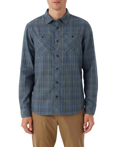 O'neill Sportswear Og Jonez Flannel Button-up Shirt - Blue