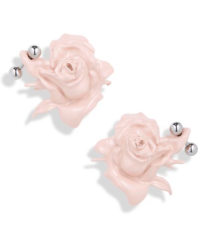 Justine Clenquet Juliet Rose Stud Earrings - Pink