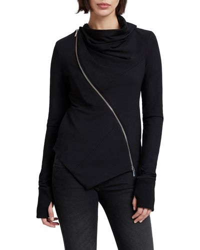 MARCELLA Hoyt French Terry Jacket - Black