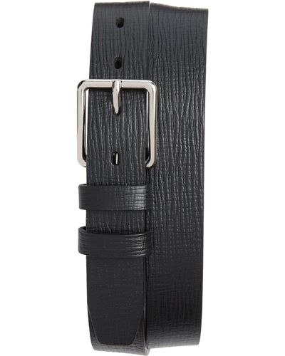 Open Edit William Leather Belt - Black