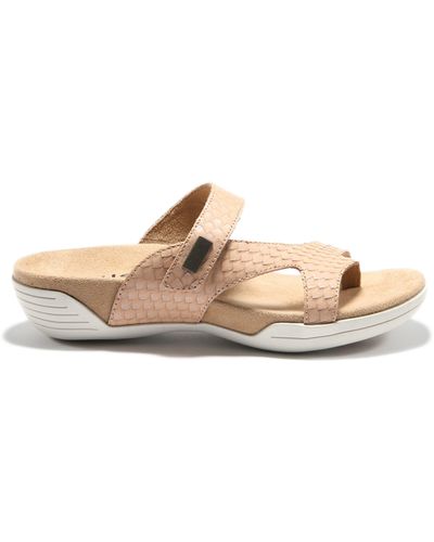 HALSA FOOTWEAR Hälsa Darline Asymmetrical Slide Sandal - Brown