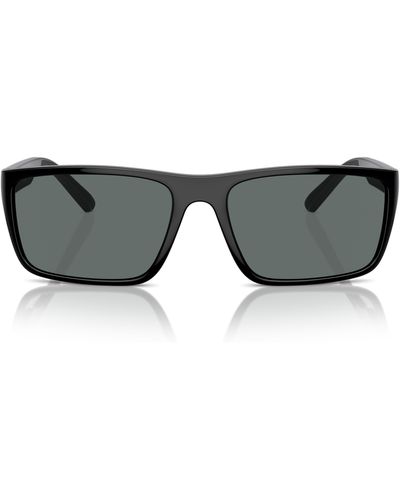 Scuderia Ferrari X 59mm Rectangular Sunglasses - Black