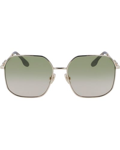 Victoria Beckham 58mm Square Sunglasses - Green