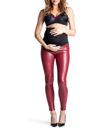 PREGGO LEGGINGS Popstar Mamacita Maternity leggings - Red