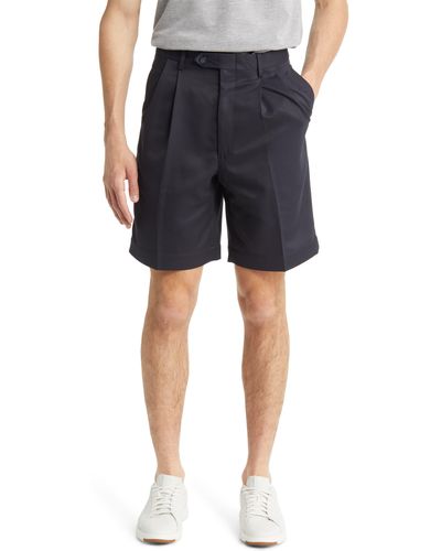 Berle Pleated Shorts - Blue