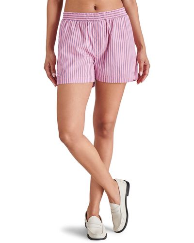Steve Madden Caral Stripe Shorts - Pink