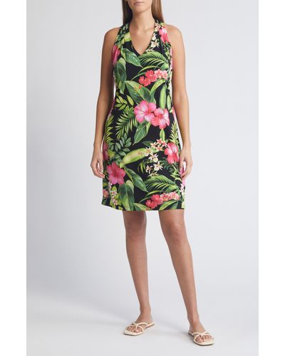 Tommy Bahama Sandy Grand Villa Print Sleeveless Dress - Green