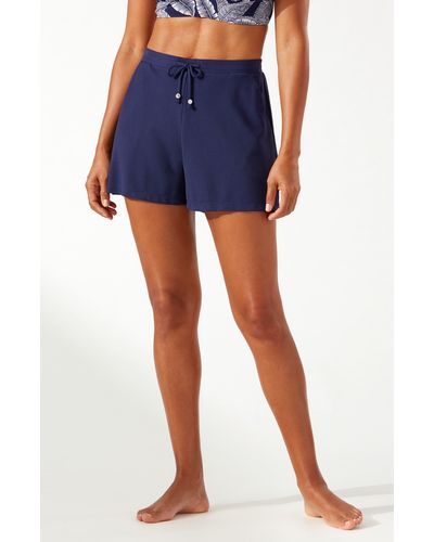 Tommy Bahama Island Cays Upf 50+ Cover-up Shorts - Blue