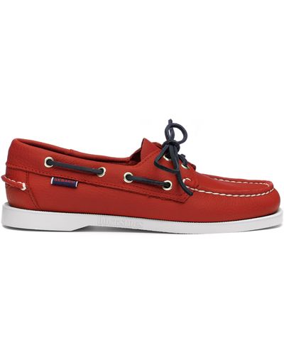 Sebago Portland Fisher Boat Shoe - Red