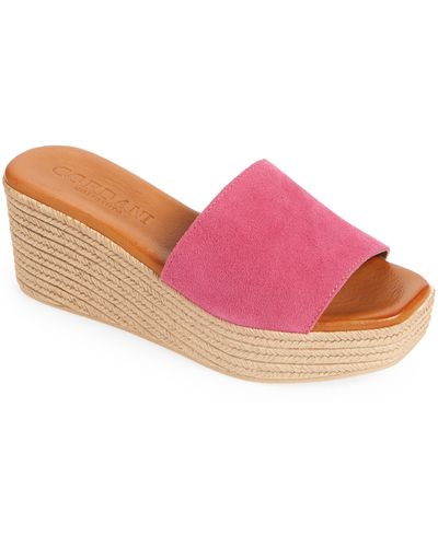 Cordani Bibi Espadrille Wedge Slide Sandal - Pink