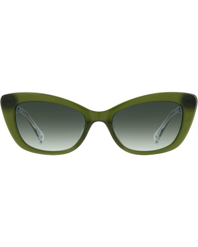 Kate Spade Merida 54mm Cat Eye Sunglasses - Green