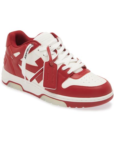 Off-White c/o Virgil Abloh Out Of Office Low Top Sneaker - Red