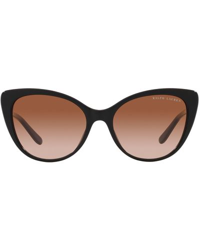 Ralph Lauren 56mm Cat Eye Sunglasses - Brown