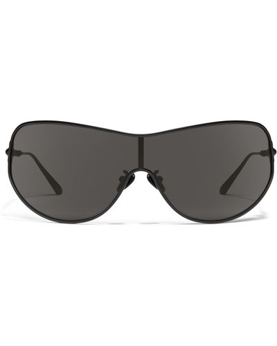 Quay X Guizio Balance 51mm Shield Sunglasses - Gray