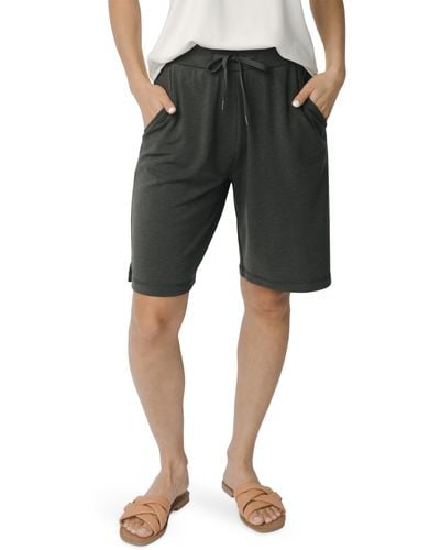 Cozy Earth Ultrasoft Bermuda Pajama Shorts - Black
