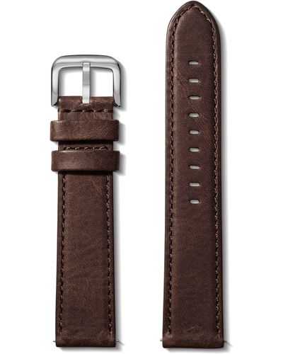 Shinola Extra Large Grizzly Classic Interchangeable Leather Watchband - Brown