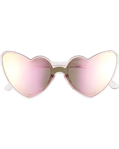 BP. 61mm Heart Sunglasses - Pink