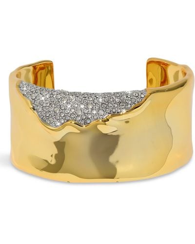 Alexis Solanales Skinny Crystal Pavé Cuff - Yellow