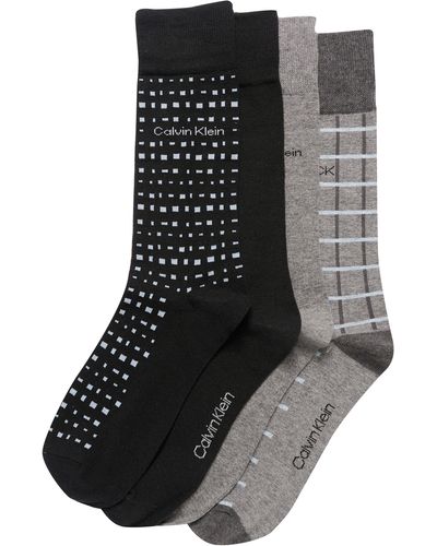 Calvin Klein Assorted 4-pack Dress Socks - Black